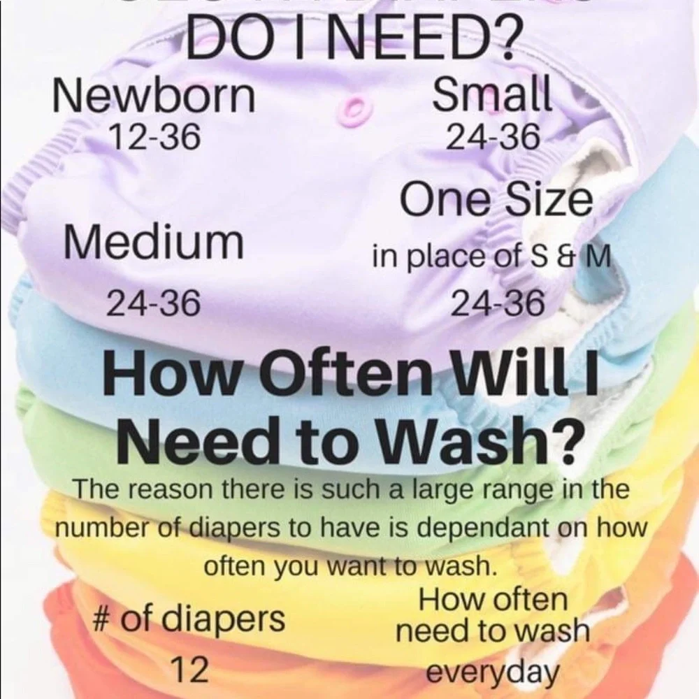 🌱One size cloth diapers💙🐼